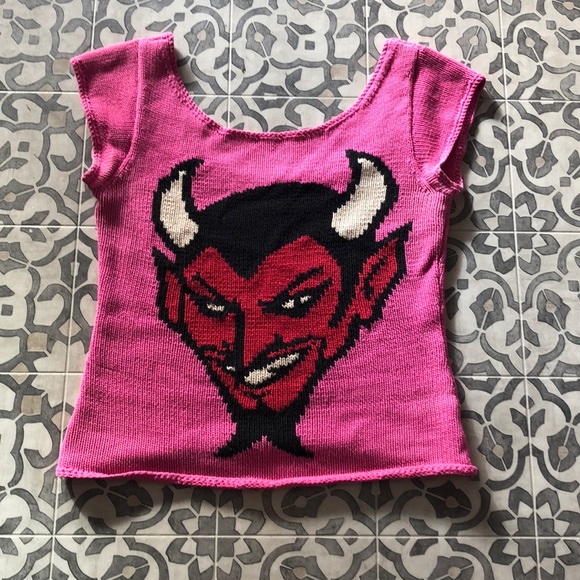 Betsey Johnson Tops - Betsey Johnson Vintage Devil Sweater.